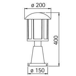 Albert 0542 Sockelleuchte