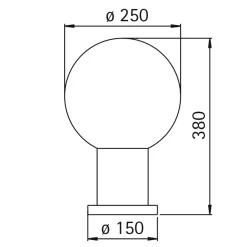 Albert 0503 Sockelleuchte