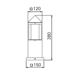 Albert 0556 Sockelleuchte