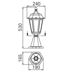 Albert 0541 Sockelleuchte