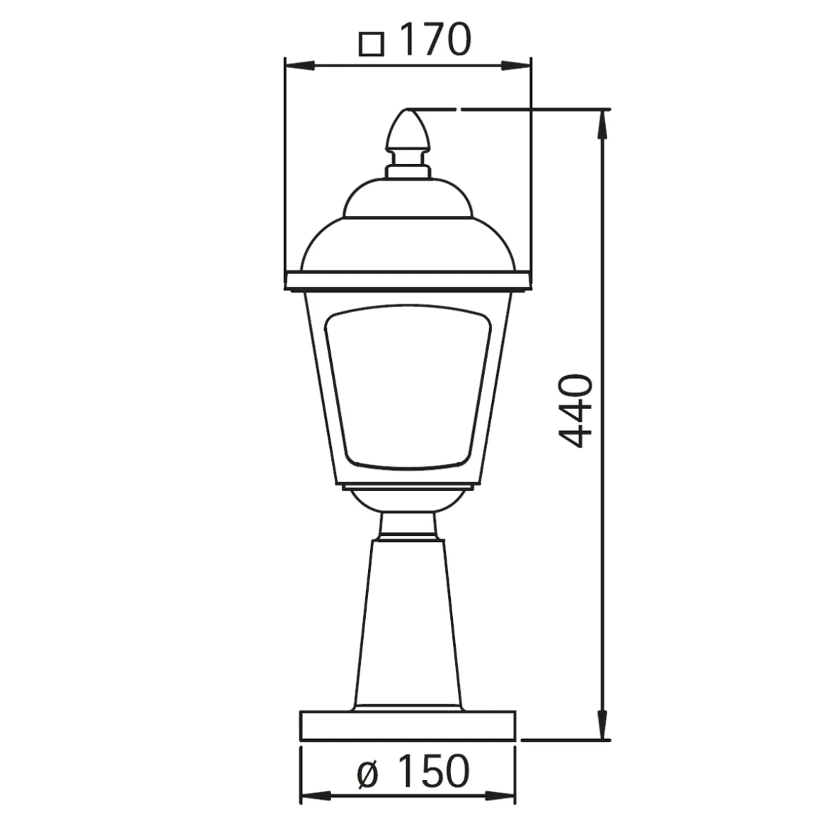Albert 0536 Sockelleuchte