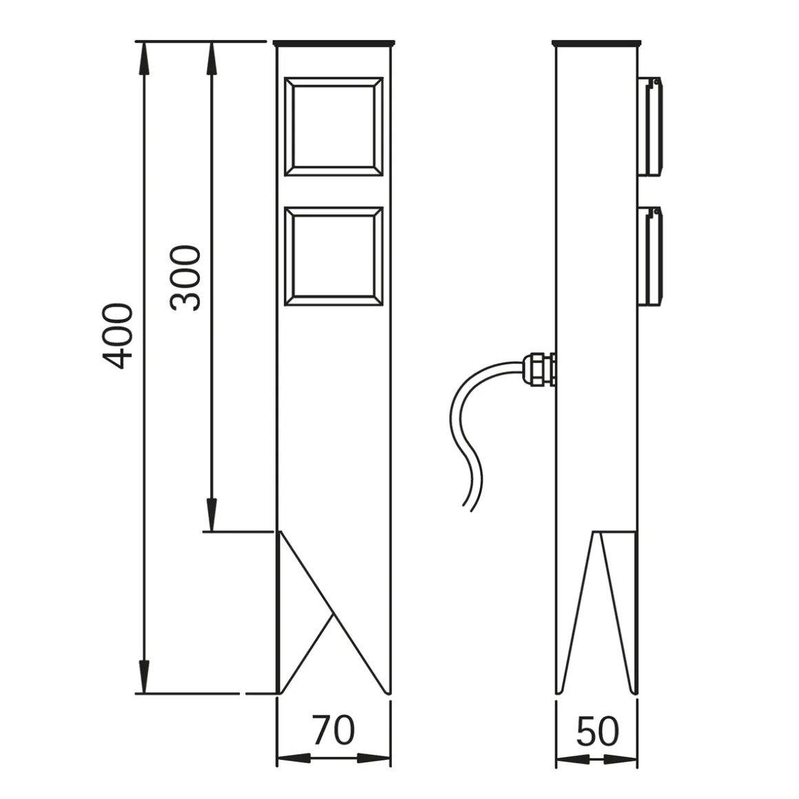 Albert 693300 Steckdosenspieß