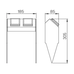 Albert 62440 Steckdosenspieß
