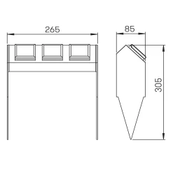 Albert 62440 Steckdosenspieß