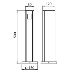 Albert 2105/6 Steckdosensäule