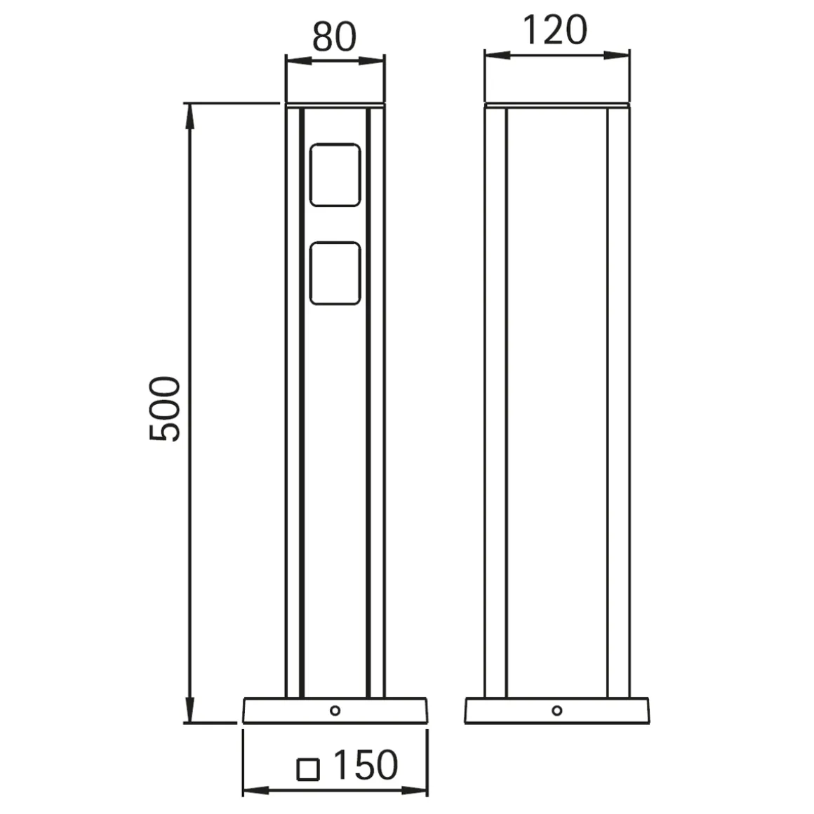 Albert 2105/6 Steckdosensäule