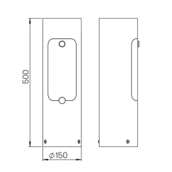Albert 624411 Steckdosensäule, abschließbar