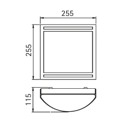 Albert 69640 Wand- / Deckenleuchte