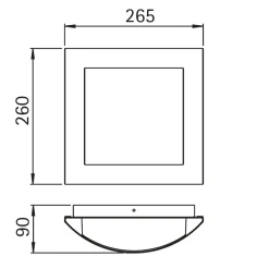 Albert 696193 Wand- / Deckenleuchte