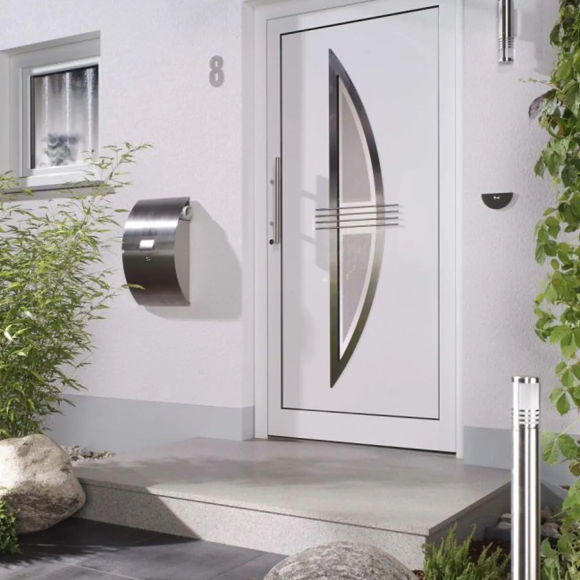 Albert 690755 Wandbriefkasten mit Zeitungsfach