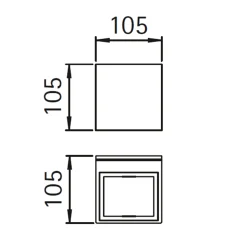 Albert 2340 Wandstrahler, breit/breit