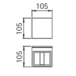 Albert 2339 Wandstrahler, eng/breit