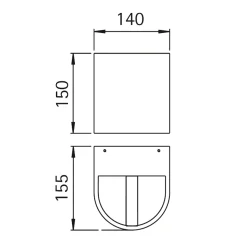Albert 2401 Wandstrahler, eng/breit