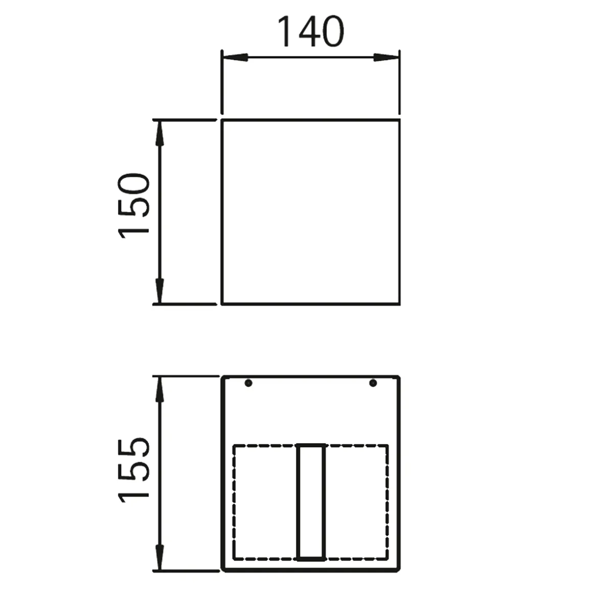 Albert 2416 Wandstrahler, eng/breit
