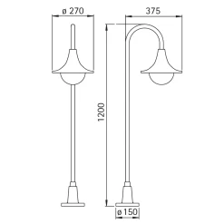 Albert 2081 Wegeleuchte