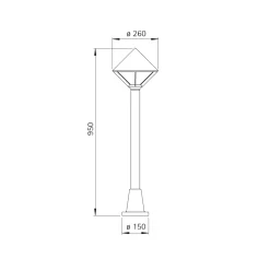 Albert 2031 Wegeleuchte