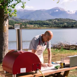 Alfa Forni Moderno Portable Pizzaofen, tragbar, inkl. Tragetasche & Pizza Schaufel Set Medium