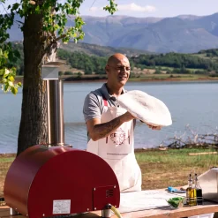 Alfa Forni Moderno Portable Pizzaofen, tragbar, inkl. Tragetasche & Pizza Schaufel Set Medium