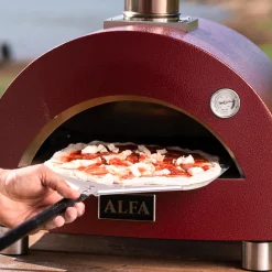 Alfa Forni Moderno Portable Pizzaofen, tragbar, inkl. Tragetasche & Pizza Schaufel Set Medium