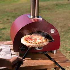 Alfa Forni Moderno Portable Pizzaofen, tragbar, inkl. Tragetasche & Pizza Schaufel Set Medium