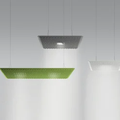 Artemide Architectural Eggboard Matrix LED Pendelleuchte, Direkt / Indirekt, 160 x 80 cm