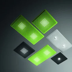 Artemide Architectural Eggboard Matrix LED Pendelleuchte, Direkt / Indirekt, 160 x 80 cm
