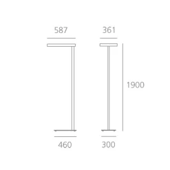 Artemide Architectural Kalifa Prismoptic I Stehleuchte, Interactive-Dali