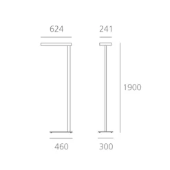 Artemide Architectural Kalifa Prismoptic III Stehleuchte, Interactive-DALI