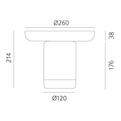 Artemide Bontà Portable LED Akkuleuchte, inkl. Teller