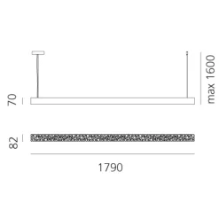 Artemide Calipso Linear LED Sospensione, App-kompatibel