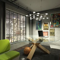 Artemide LED Net Circle Sospensione, App-kompatibel