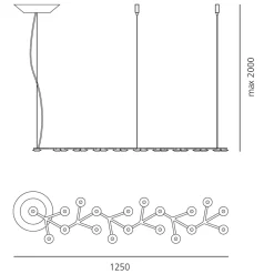 Artemide LED Net Line 125 Sospensione, App-kompatibel
