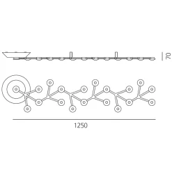Artemide LED Net Line 125 Soffitto, App-kompatibel