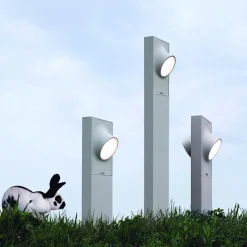 Artemide Outdoor Ciclope LED Pollerleuchte, zweiseitiger Lichtaustritt