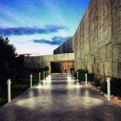 Artemide Outdoor Ciclope LED Pollerleuchte, zweiseitiger Lichtaustritt