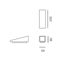 Artemide Outdoor Cuneo Mini LED Boden- / Wandleuchte
