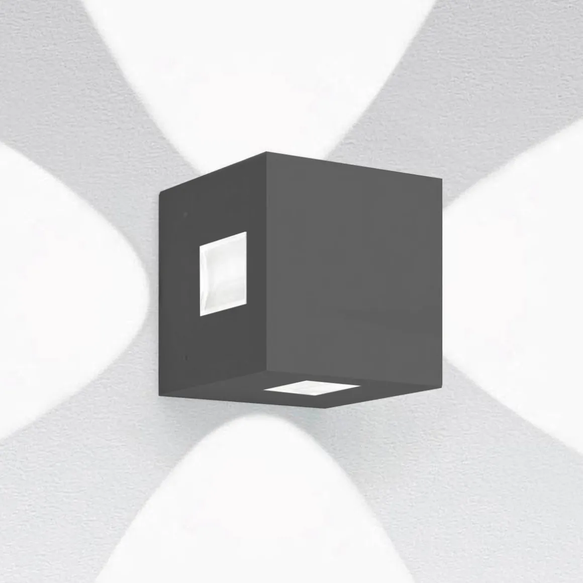 Artemide Outdoor Effetto 14S LED 4L Außenwandleuchte, 4 x 50°