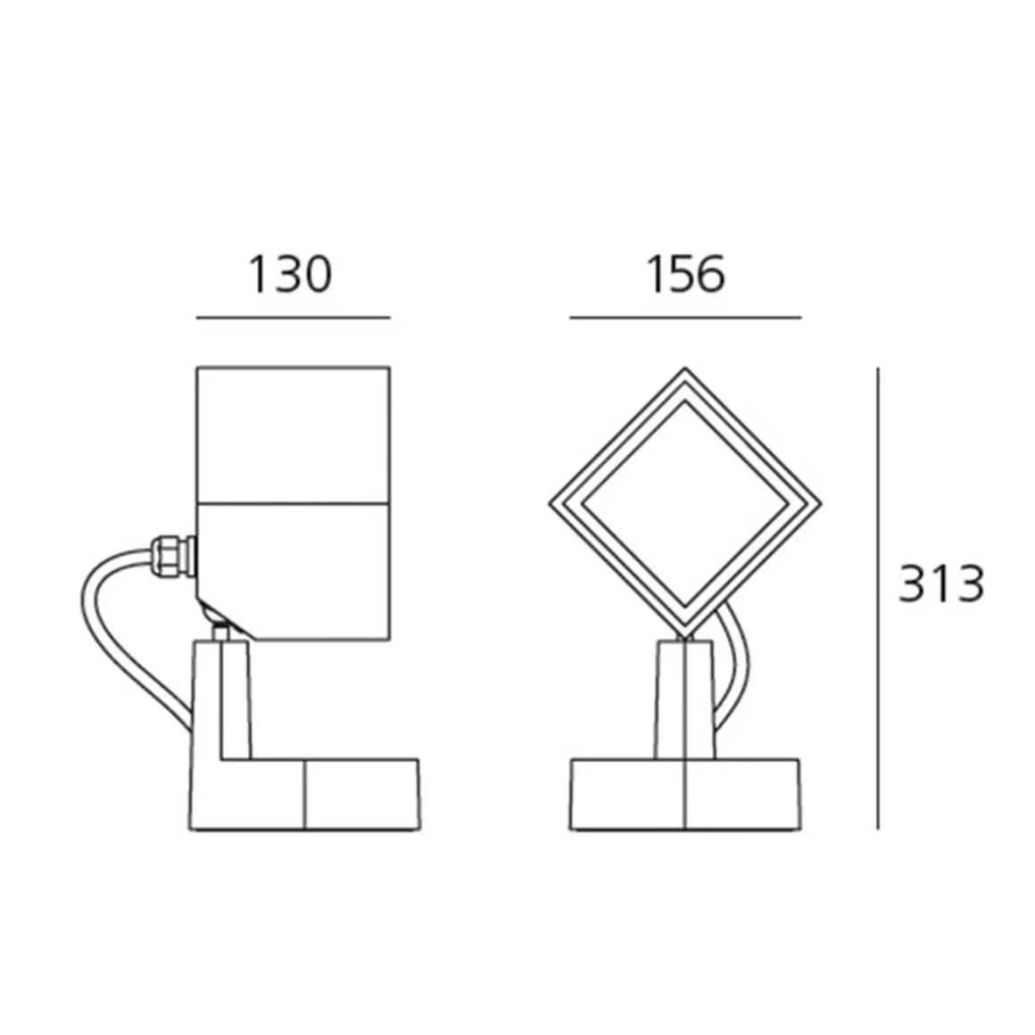 Artemide Outdoor Epulo 13 LED Außenwand- / Bodenleuchte, 40° Abstrahlwinkel
