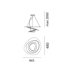 Artemide Pirce Micro LED Sospensione