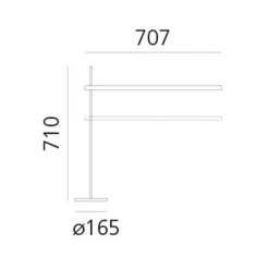 Artemide Talak Professional LED Tavolo mit Sockel