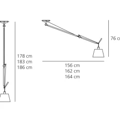 Artemide Tolomeo Sospensione Decentrata