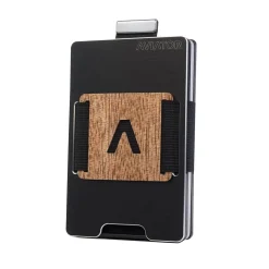 Aviator Wallet Wood x Carbon Fiber Cash Clip Style "A"