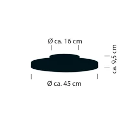 Bankamp Leuchten Cona LED Deckenleuchte, Ø: 45 cm