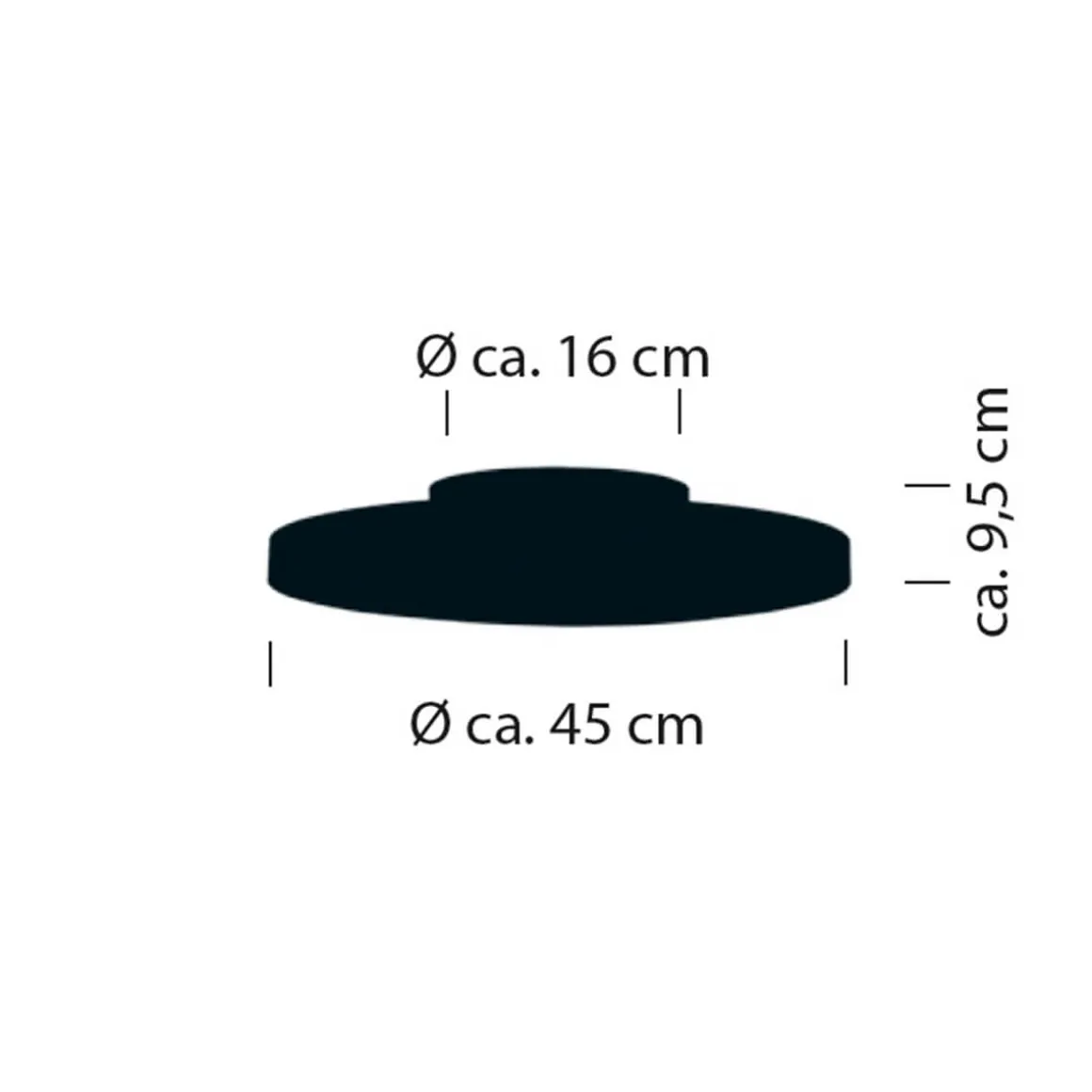 Bankamp Leuchten Cona LED Deckenleuchte, Ø: 45 cm