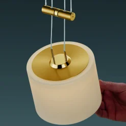 Bankamp Leuchten Grazia LED Pendelleuchte, 3-flg., mit Rondell