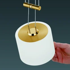 Bankamp Leuchten Grazia LED Pendelleuchte, 3-flg., mit Rondell