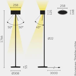 Belux Diogenes LED Stehleuchte