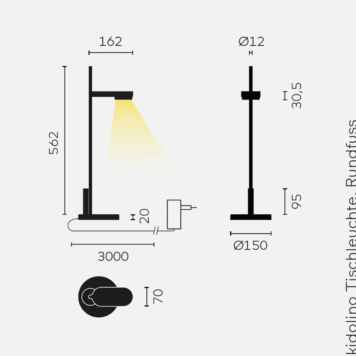 Belux Kido desk LED Tischleuchte