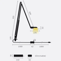 Belux Lifto-40 LED Tischleuchte