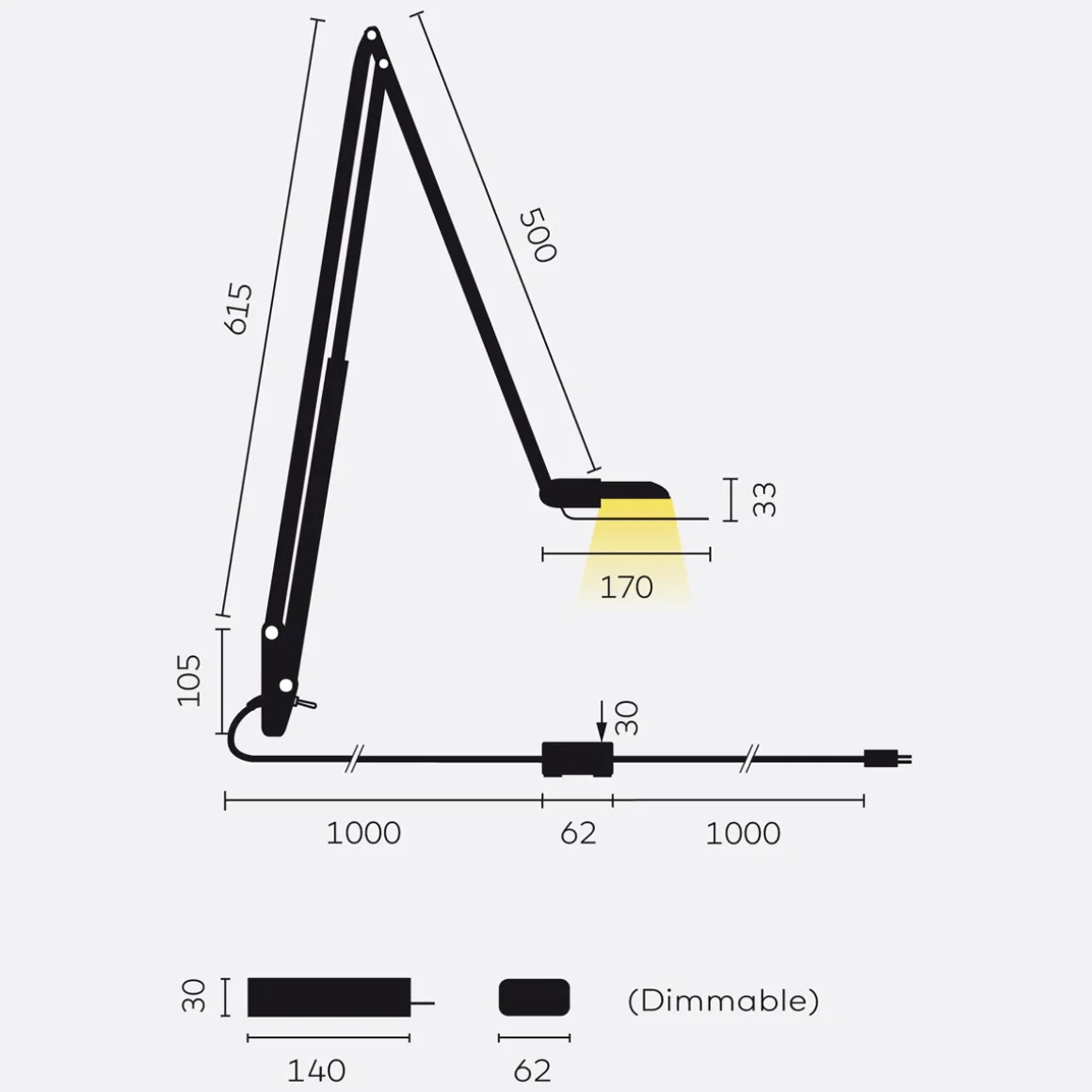 Belux Lifto-40 LED Tischleuchte